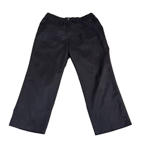 Alia Elegant Black Polyester Dress Work Pants Slip On Women Size 18W